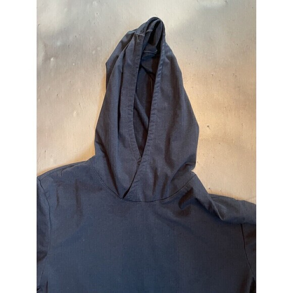 Prana Breathe Womens Dark Gray Hoodie Pullover Sz Small Kangaroo Pocket Long Slv - Picture 3 of 7